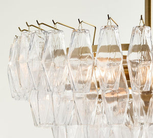 Florence Crystal Round Chandelier 29" 38" - Zonesus