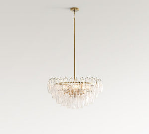 Florence Crystal Round Chandelier 29" 38" - Zonesus