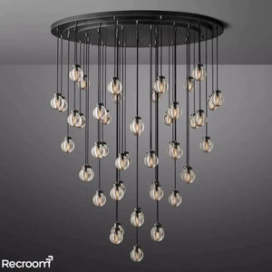 Pearli Round Chandelier 60" - Zonesus