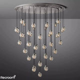 Pearli Round Chandelier 60" - Zonesus