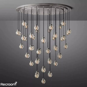 Pearli Round Chandelier 60" - Zonesus