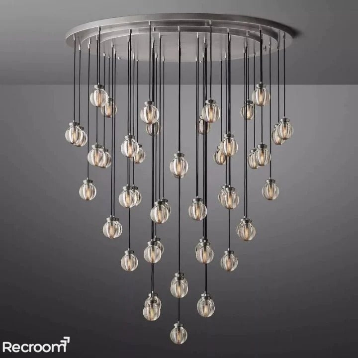 Pearli Round Chandelier 60" - Zonesus