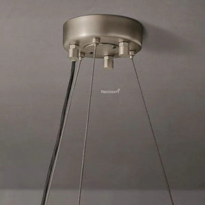 Cristal Hallo Round LED Chandelier 72" - Zonesus