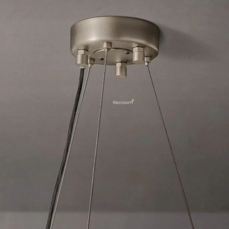 Cristal Hallo Round LED Chandelier 72" - Zonesus