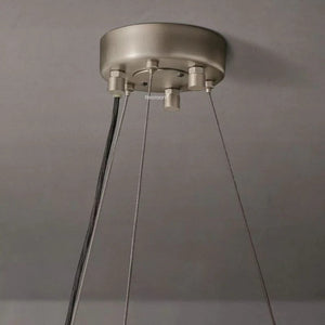 Cristal Hallo Round LED Chandelier 59" - Zonesus