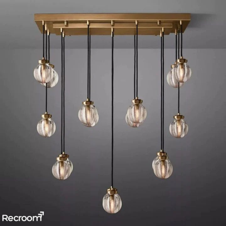 Pearli Rectangular Chandelier 36" - Zonesus