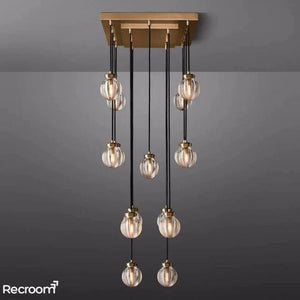 Pearli Rectangular Chandelier 36" - Zonesus
