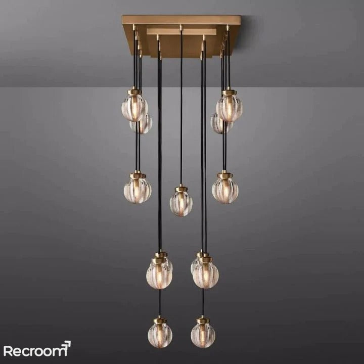 Pearli Rectangular Chandelier 36" - Zonesus