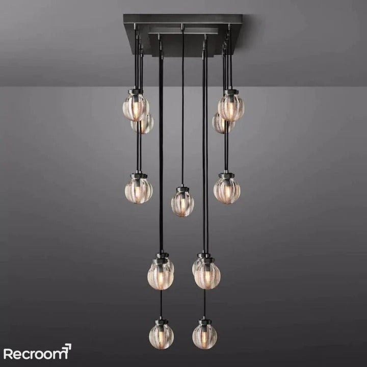 Pearli Rectangular Chandelier 36" - Zonesus