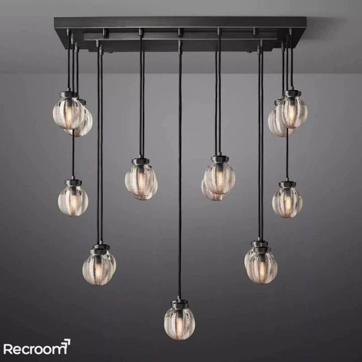 Pearli Rectangular Chandelier 36" - Zonesus