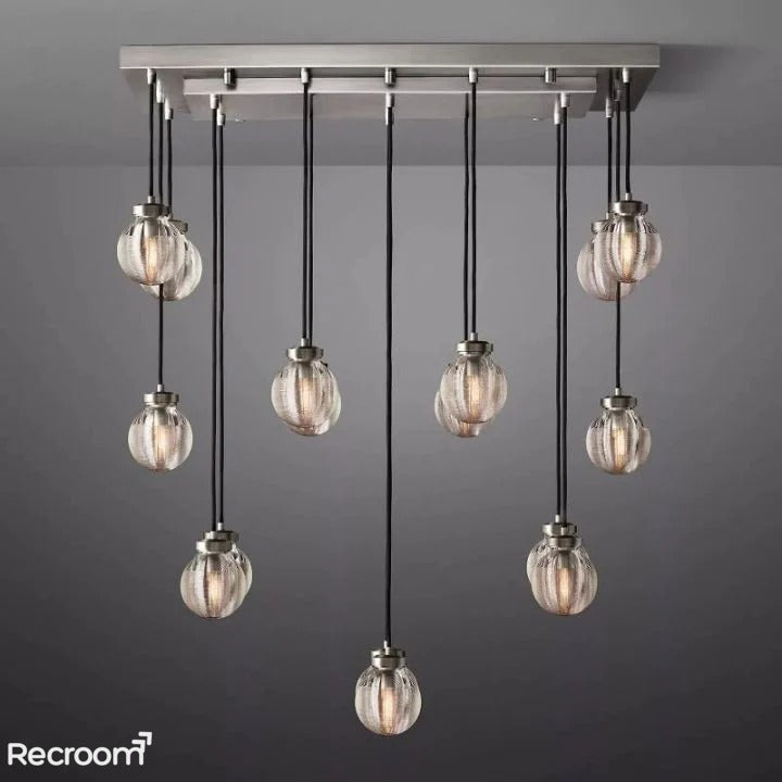 Pearli Rectangular Chandelier 36" - Zonesus