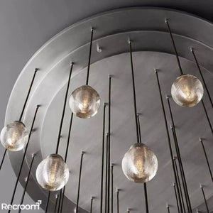 Pearli Round Chandelier 60" - Zonesus