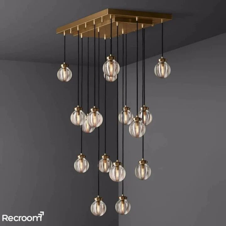 Pearli Rectangular Chandelier 36" - Zonesus
