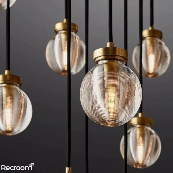Pearli Round Chandelier 60" - Zonesus