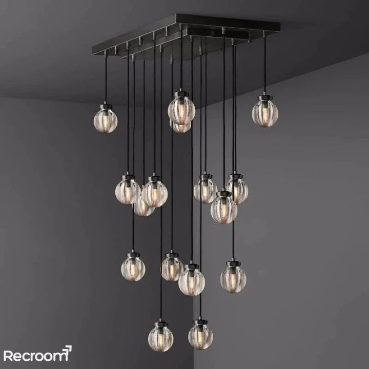 Pearli Rectangular Chandelier 36" - Zonesus