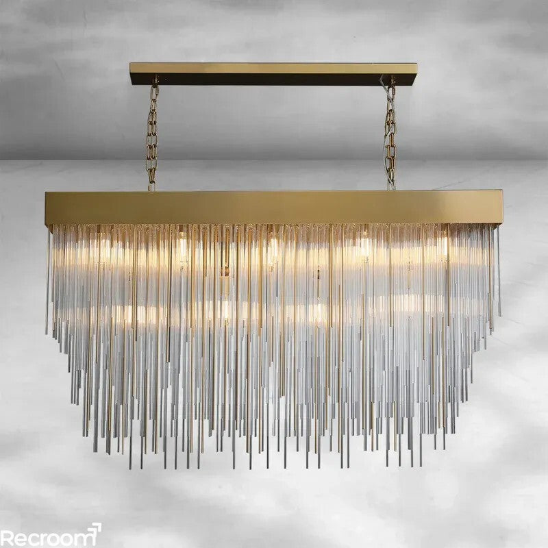 Casa Rectangular Chandelier 54" - Zonesus