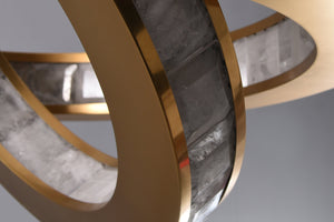Rolantis -I Rock Crystal Pendant Brass - Zonesus