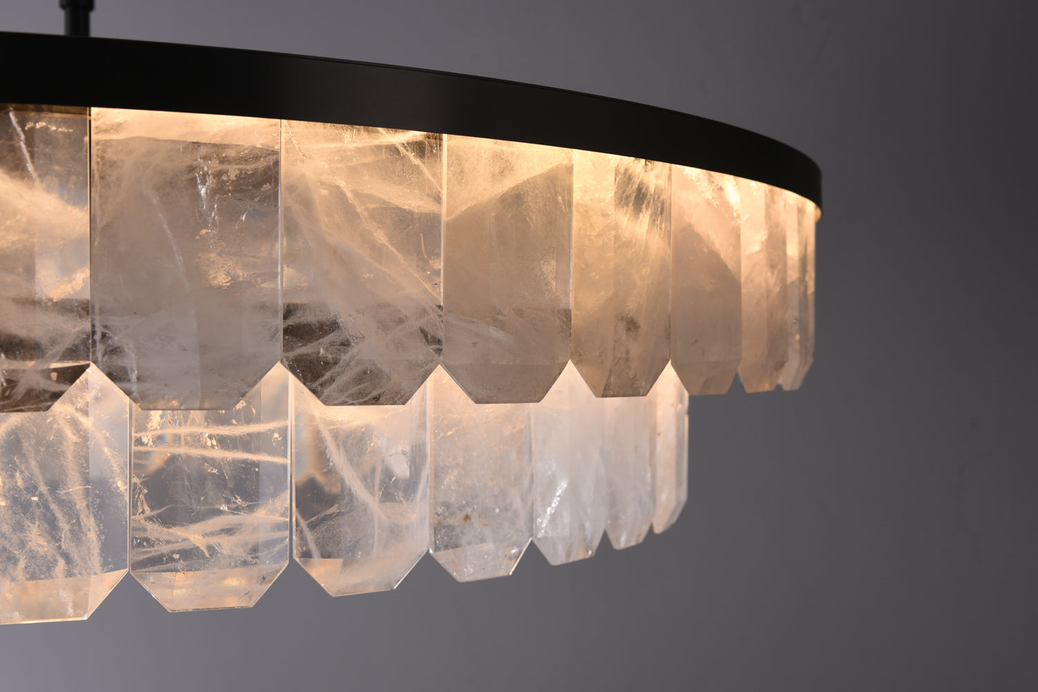 Rolantis Double Rock Crystal Chandelier - Zonesus