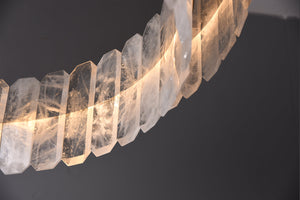 Rolantis Double Rock Crystal Chandelier - Zonesus