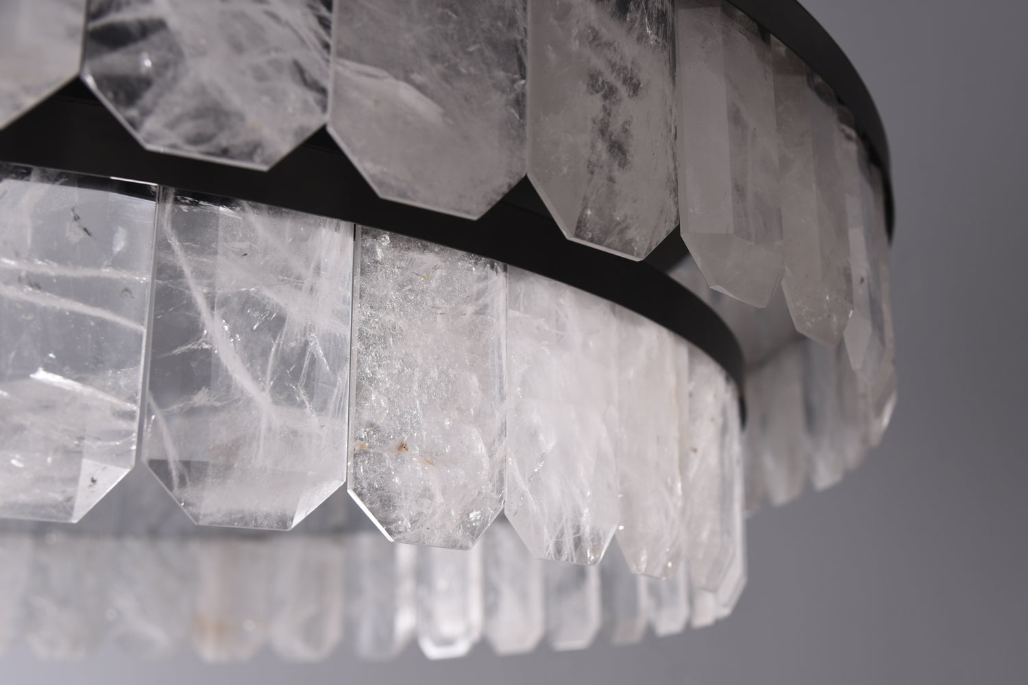 Rolantis Double Rock Crystal Chandelier - Zonesus