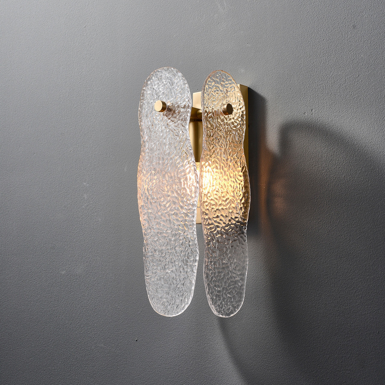 Ice Sculpture Glass Wall Sconce - Zonesus