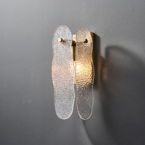Ice Sculpture Glass Wall Sconce - Zonesus
