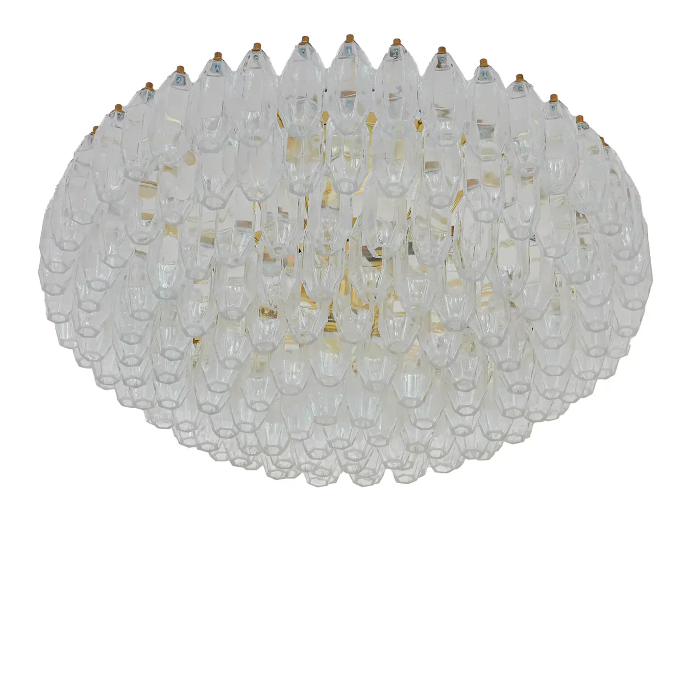 Prismatico 12-Light Clear Ceiling Lamp 35" - Zonesus