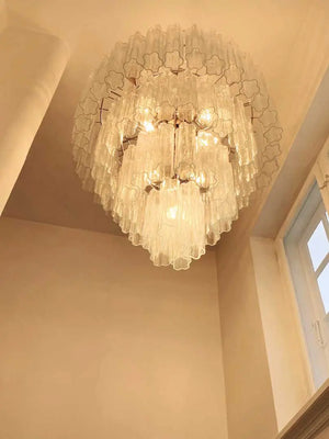 Murano Chandelier – 78 tubes – Transparent - Zonesus