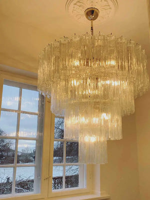 Murano Chandelier – 78 tubes – Transparent - Zonesus
