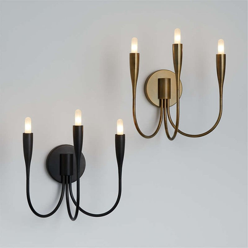 Curve Candelabra Wall Sconce - Zonesus