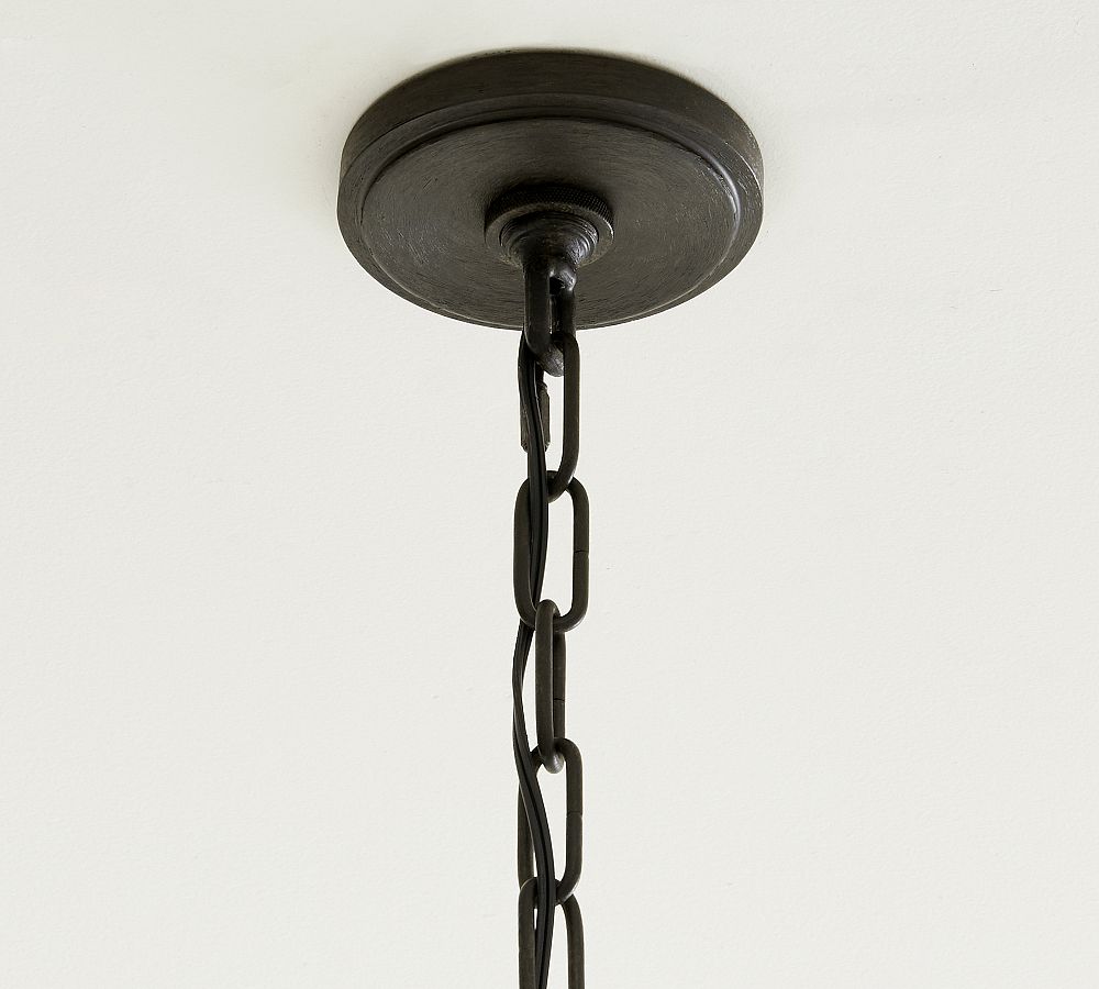 Lucca Iron Round 2-Tier Chandelier (48") - Zonesus