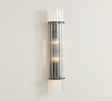 Mallory Crystal Double Sconce (27") - Zonesus