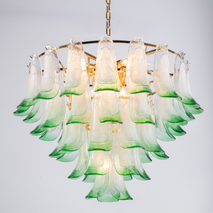 Murano Mid Century Petal Chandelier - Zonesus
