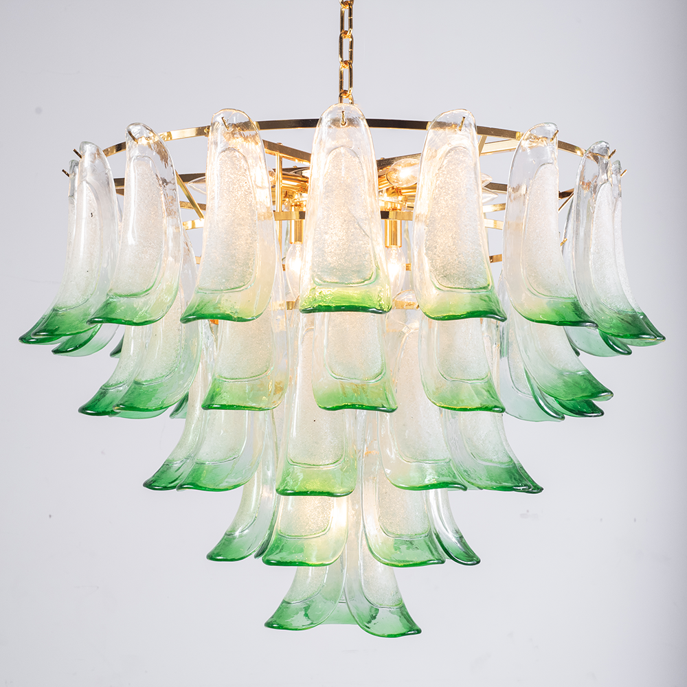 Murano Mid Century Petal Chandelier - Zonesus