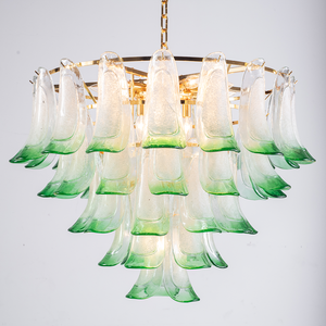 Murano Mid Century Petal Chandelier - Zonesus
