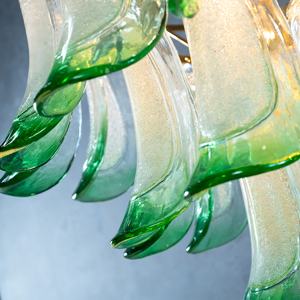 Murano Mid Century Petal Chandelier - Zonesus