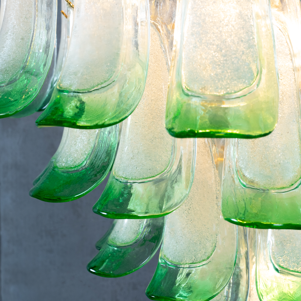 Murano Mid Century Petal Chandelier - Zonesus
