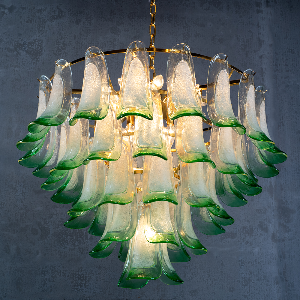 Murano Mid Century Petal Chandelier - Zonesus