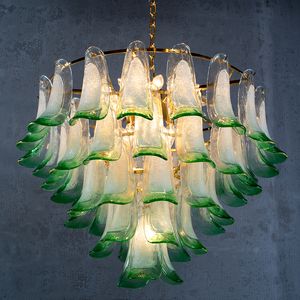 Murano Mid Century Petal Chandelier - Zonesus