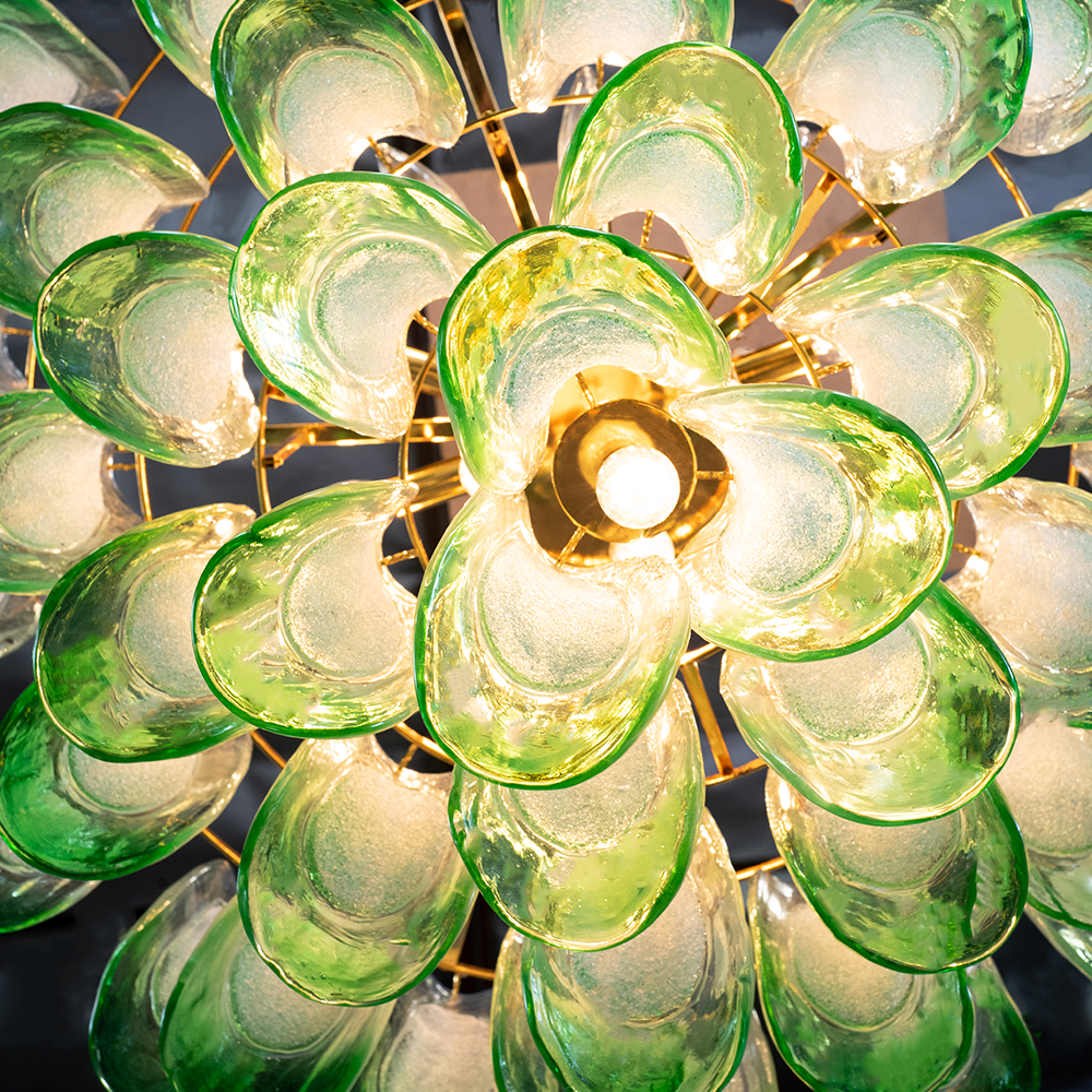 Murano Mid Century Petal Chandelier - Zonesus