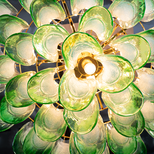 Murano Mid Century Petal Chandelier - Zonesus