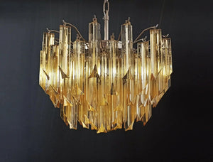 Murano Chandelier – 107 prisms – Yellow - Zonesus