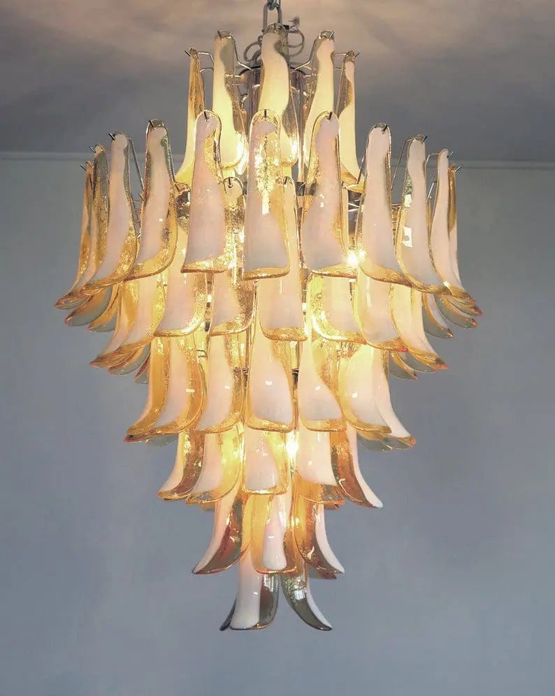 Murano Chandelier – 85 petals – Caramel - Zonesus