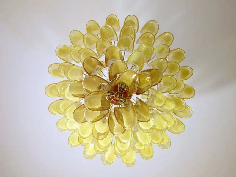 Murano Chandelier – 85 petals – Caramel - Zonesus