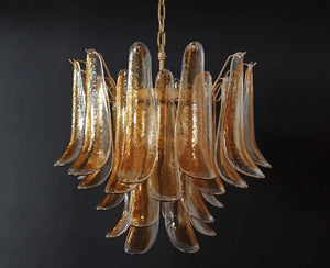 Murano Chandelier – 36 petals – Amber - Zonesus