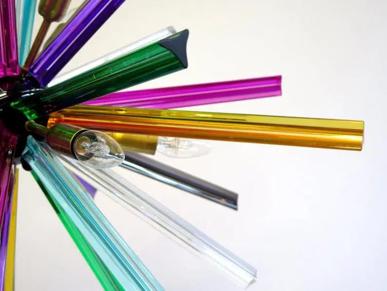 Murano Chandelier – Sputnik – 30 prisms – Multi - Zonesus
