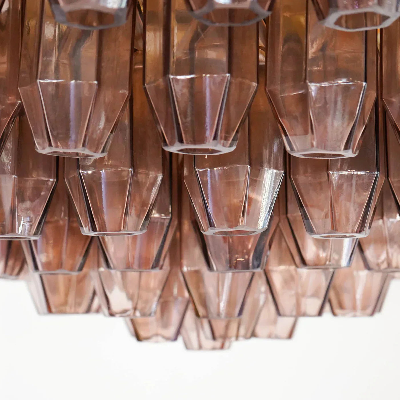 Prismatico Amethyst Glass Ceiling Lamp 35" - Zonesus