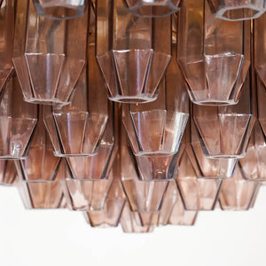 Prismatico Amethyst Glass Ceiling Lamp 35" - Zonesus