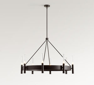 Somerset Metal Round Chandelier (44") - Zonesus