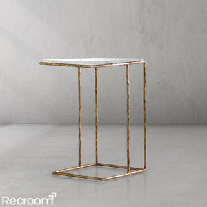 Thaddeo C-Shaped Side Table - Zonesus
